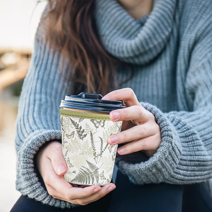 Reusable Insulated Sleeve for Iced Coffee Cup, Beverage Holder for Iced Coffee - Image 4