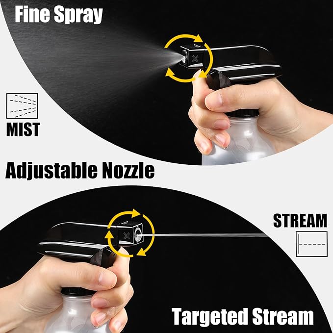 Spray Bottles 2 Pack 10 oz Refillable Plastic Squirt Bottle - Image 3