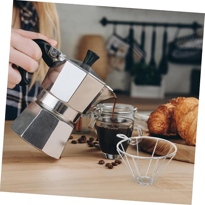 Cone Filter Funnel Stand Stainless Steel Drip Funnel Holder Versatile Coffee - Image 6