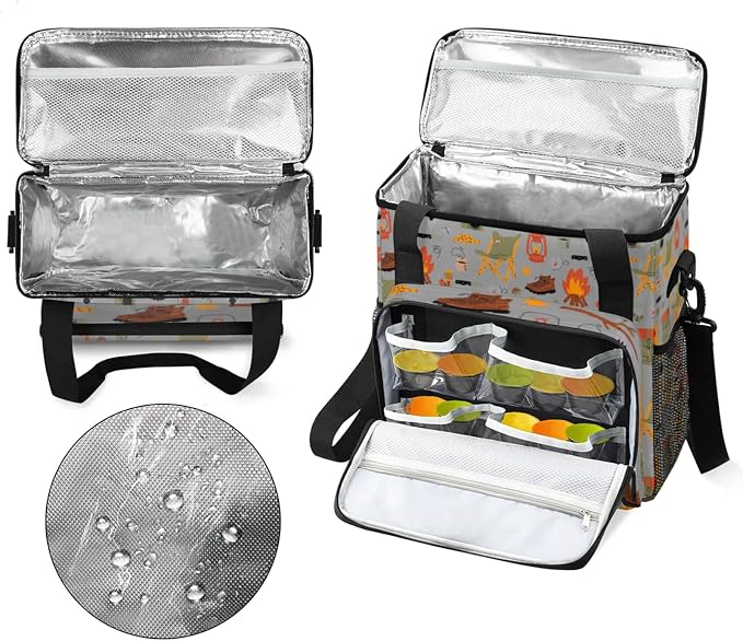 Camping Coffee Maker Travel Bag, Camping Large Carrying Storage Case Insulated - Image 3