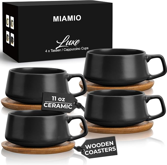 MIAMIO – 11 Oz., Coffee Cups Ceramic Mug by MIAMIO