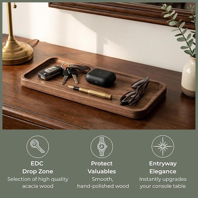 muso wood Walnut Serving Tray - Image 4