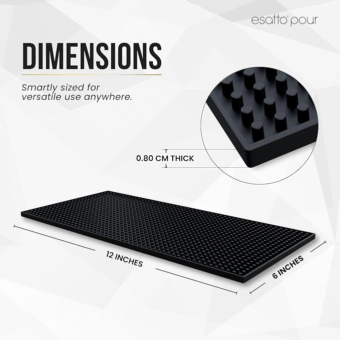Esatto 12" x 6" Professional Service Mat, Restaurants, Counter Top Dish Drying - Image 3