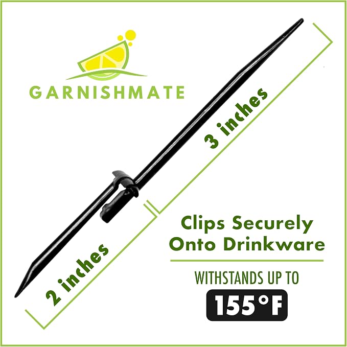 Garnishmate PACK OF 30 Clip On Garnish Holder Pick Cocktail Accessory - Image 7