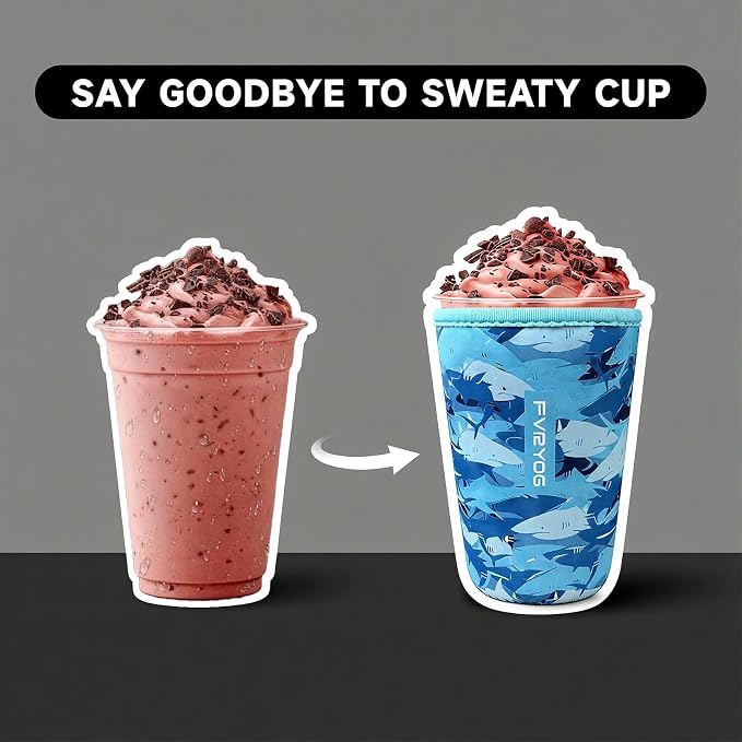 Reusable Insulated Neoprene Iced Coffee Sleeves - Image 5