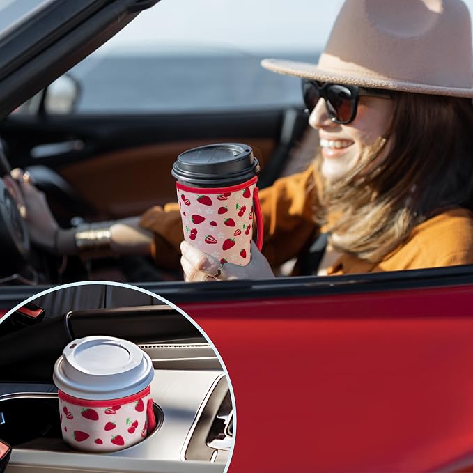 KJQJLY 3 Pack Reusable Iced Coffee Sleeves - Image 7