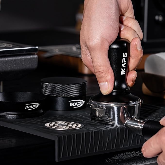 IKAPE 58MM Coffee Tamper Set Black 6 IN 1, Espresso Tool Kit - Image 3