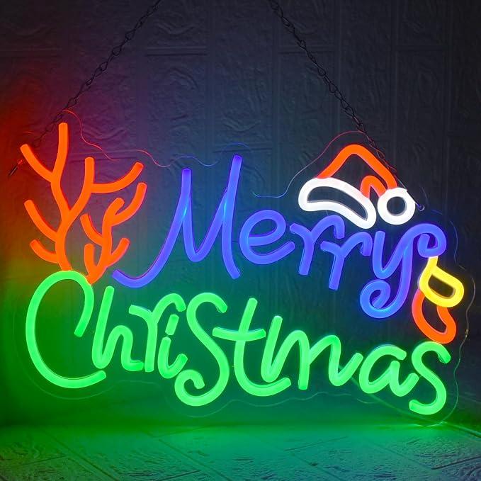 Merry Christmas Neon Sign Dimmable LED Merry Christmas Light Sign - Image 5