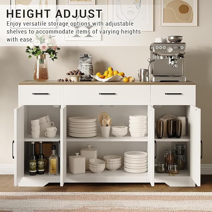 Modern Buffet Sideboard Kitchen Storage Cabinet - Image 4