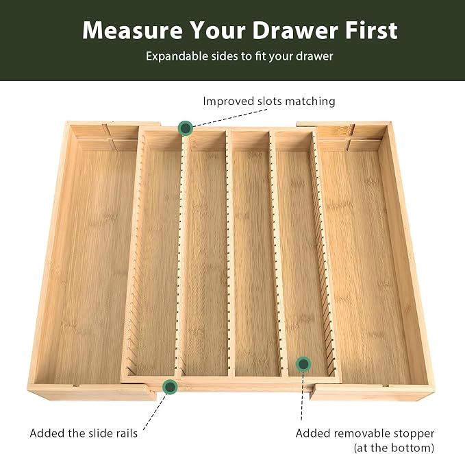 Bamboo Coffee Pod Holder Drawer – K Cup Organizer Compatible - Image 5