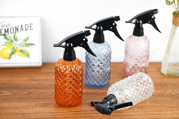 Glass Handheld Spray Bottle - 12oz Refillable Bottle ，Adjustable Nozzle - Image 7