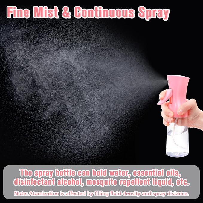 Spray Bottle, Fine Mist Spray for Hair, Ultra-Fine Continuous Spray Bottle for - Image 3