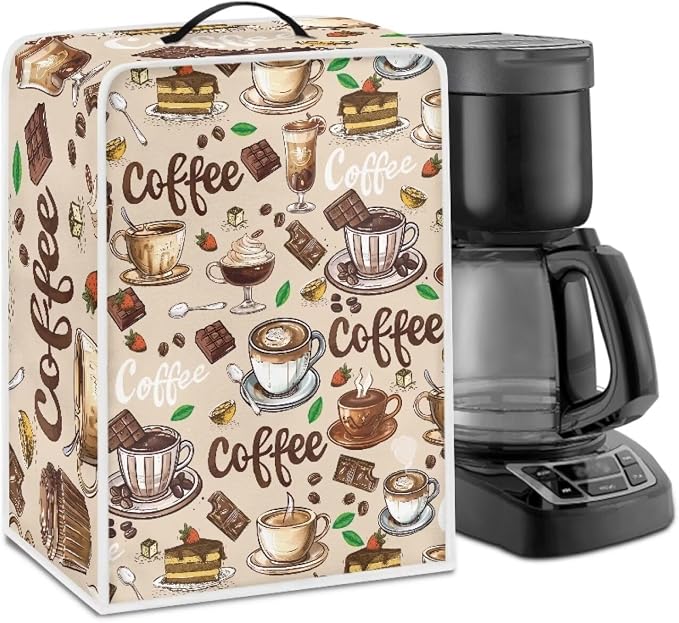 Coffee Maker Cover Dust Protection Lightweight Kitchen Appliance Covers by Psesaysky
