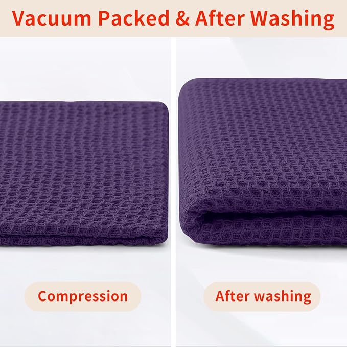 Homaxy 100% Cotton Waffle Weave Kitchen Dish Cloths, Ultra Soft Absorbent Quick - Image 8