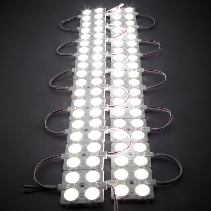 100 pcs LED Module 4 LED 160 Deg White 2.0W Waterproof Back Light led Sign - Image 2