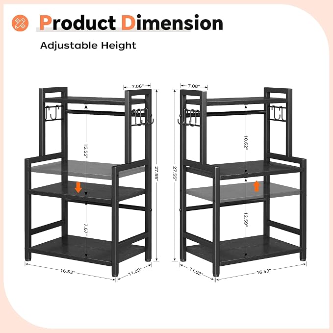 Kitchen Countertop Organizer, 3 Tier Large Spice Rack Organizer - Image 9