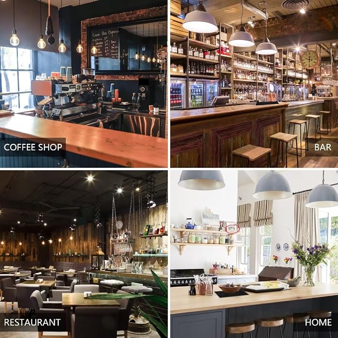 Xibany Bar Mat 6" x 12" PVC Small Black, Essentials Accesories - Image 7