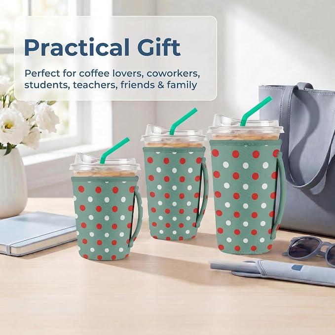 Artsocket 3 Pack Reusable Iced Coffee Sleeve - Image 7