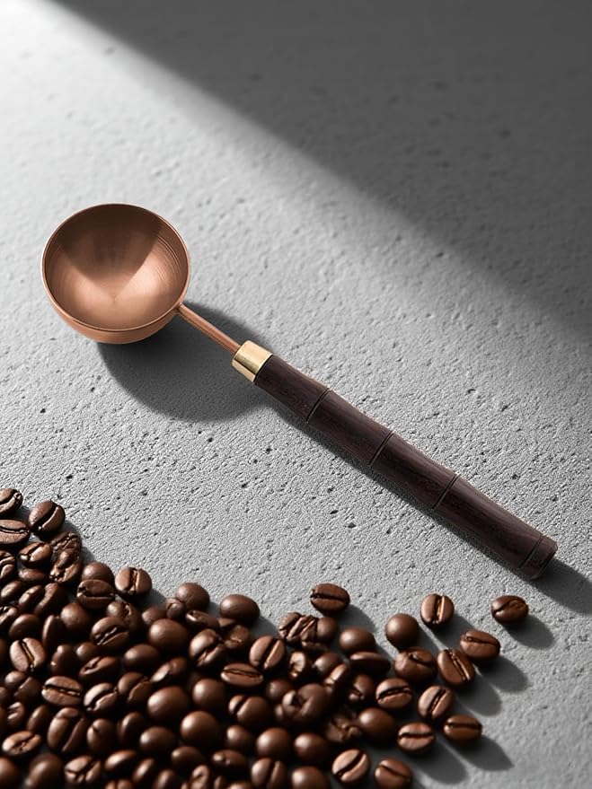 Ebony Wood Handle Coffee Spoon – Exquisite and Portable Stainless Steel Spoon - Image 2