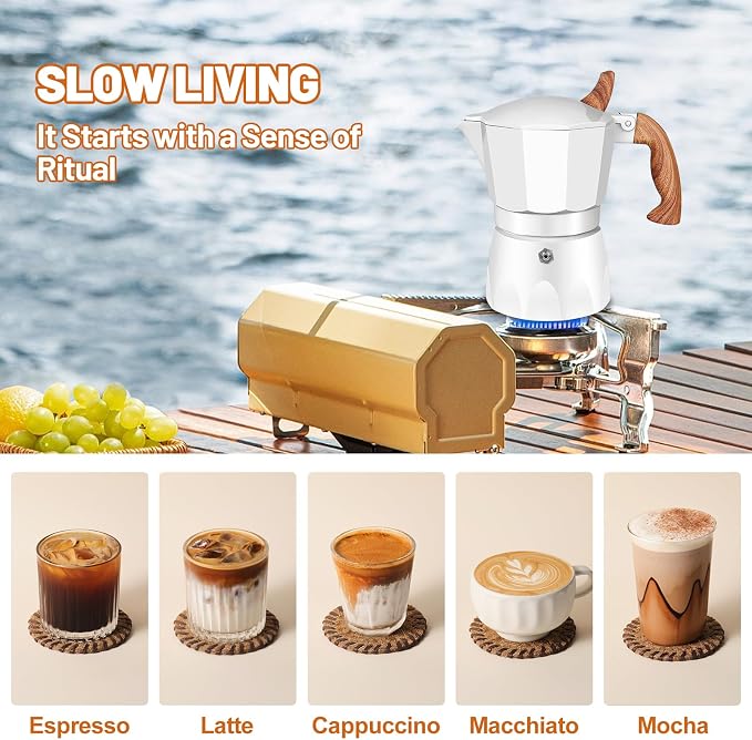 3 Cup Aluminum Espresso Stovetop Moka Pot Express Coffee Maker Percolator - Image 7