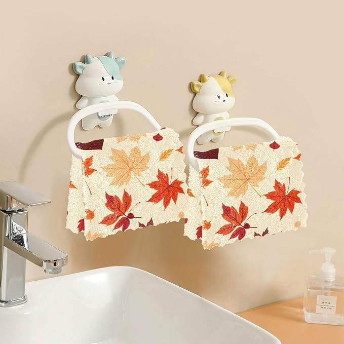 ALAZA Kitchen Towels Various Maple Leaves Fall Autumn Dish Towels Multipurpose - Image 5