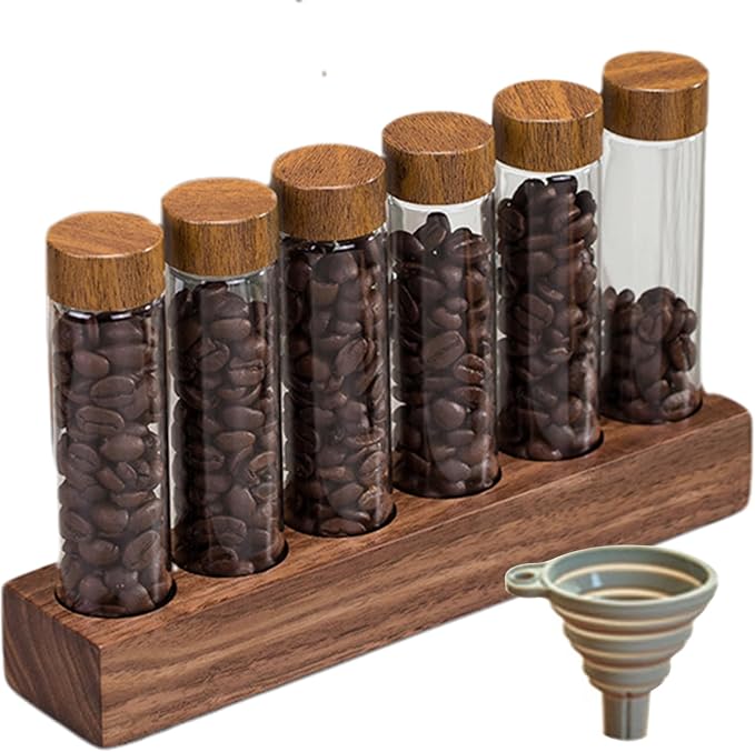 Coffee Bean Tubes Coffee Bean Cellars 6Pcs Single Dose Storage Tubes - Image 5