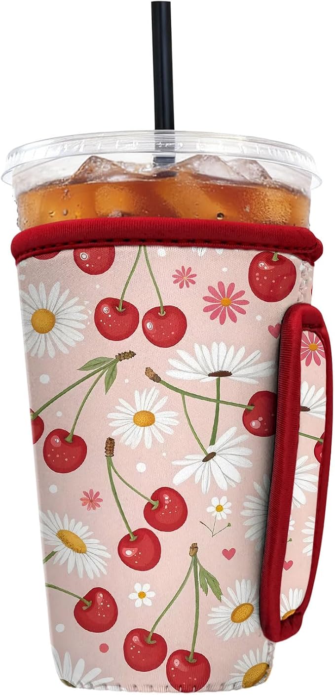 Reusable Insulated Neoprene Iced Coffee Sleeve by Cavllson