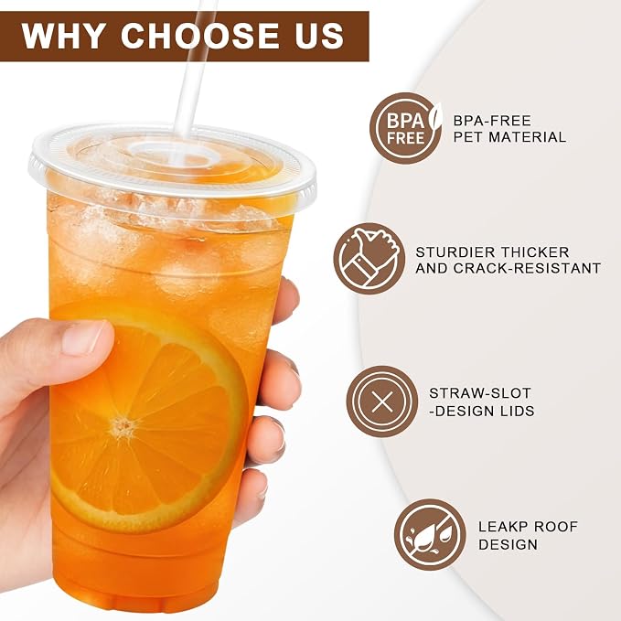 Lamosi 300 Pack Clear Plastic Cups - Image 3