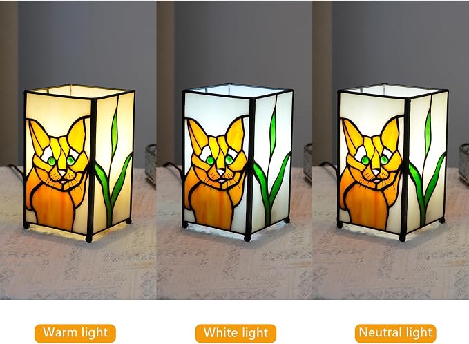Halloween Tiffany Lamp Stained Glass lamp Small Bedside Table Lamps - Image 7