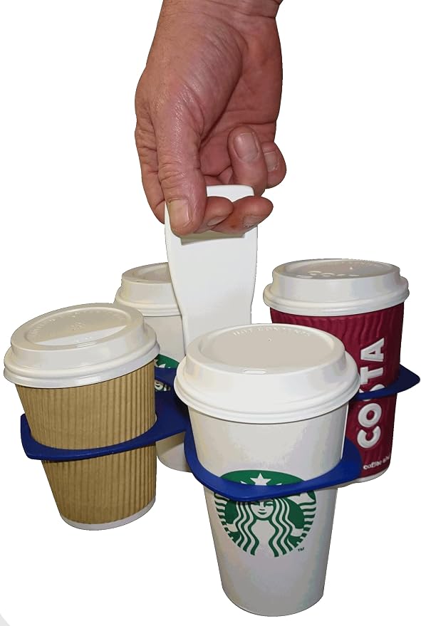 CarryAround Fold Away Cup Carrier/Caddy Take-Out Coffee Soft Drink Pint Beer - Image 9