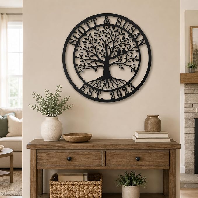 Personalized Tree of Life Metal Sign, Custom Metal Signs, Tree of Life - Image 4