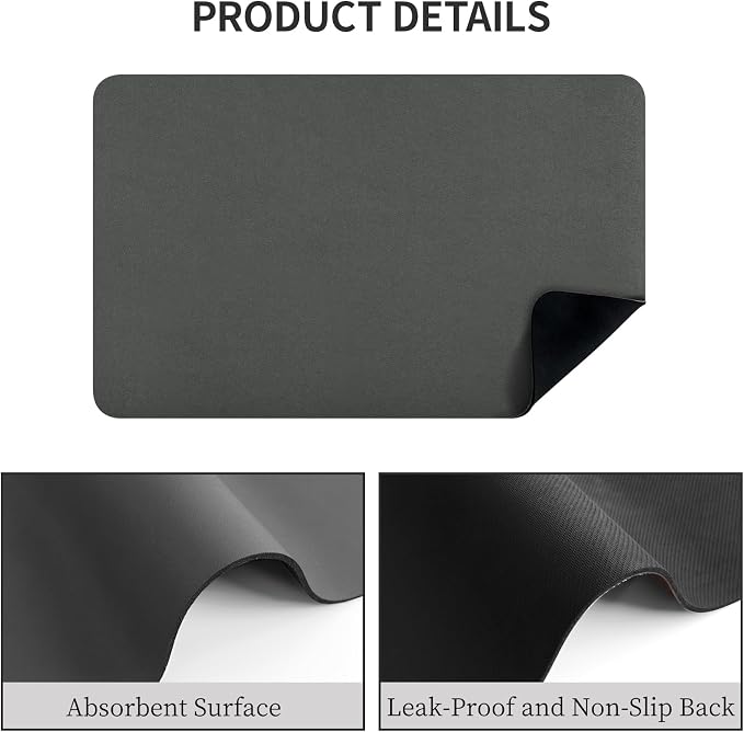 2-Pack Coffee Bar Mats Set for Countertop, Kitchen Counter Mat Fits Under - Image 8