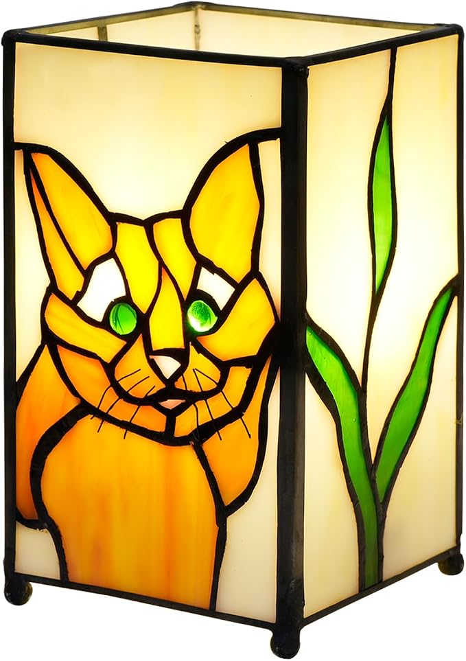 Halloween Tiffany Lamp Stained Glass lamp Small Bedside Table Lamps - Image 5