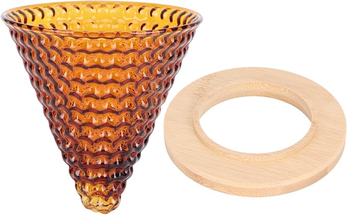 Pour Over Coffee Dripper Coffee Funnel, Coffee Filter Cone Cone Glass Pour Over by Jwthee