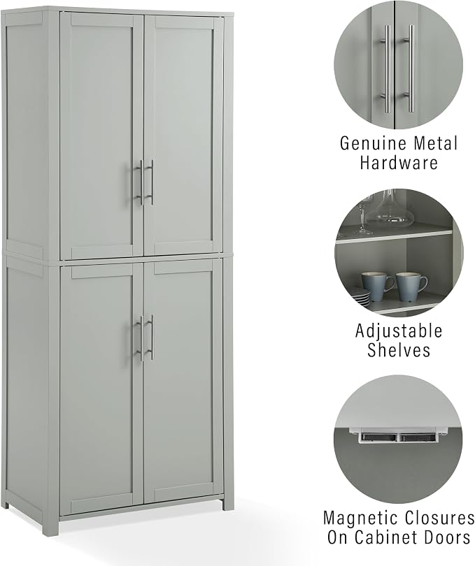 Crosley Furniture Savannah Tall Pantry Storage Cabinet - Image 7