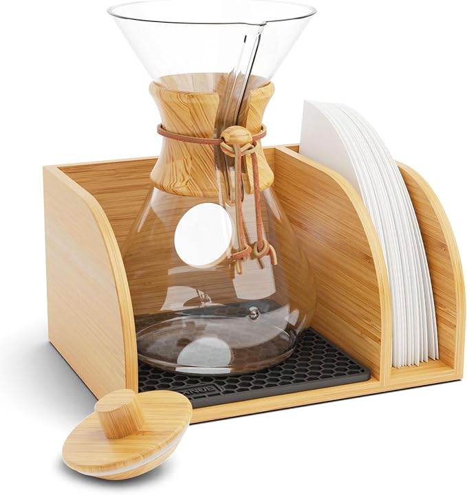 HEXNUB Pour Over Caddy with Lid by HEXNUB