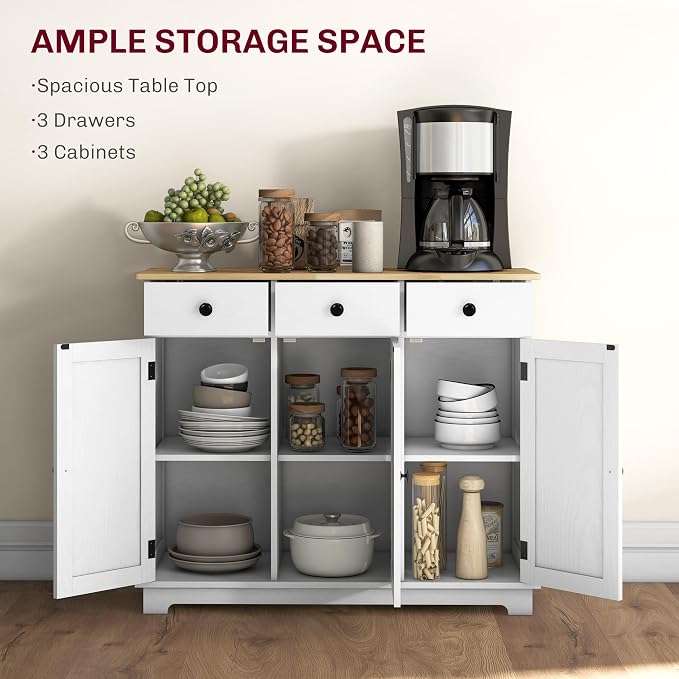 HOMCOM Sideboard Buffet Cabinet - Image 4