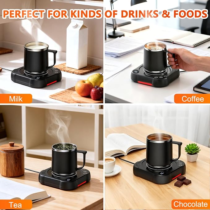 Coffee Mug Warmer & Cup Set - Image 6