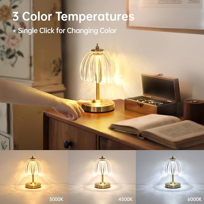 Shenmoyl Set of 2 Tulip Table Lamp - Image 4