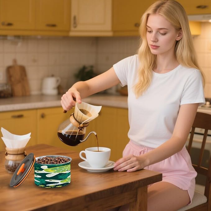 Green Tortoise Coffee Canister - Image 9