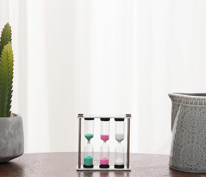 Small 3-in-1 Sand Timer, 3 inch Hourglass - Image 4