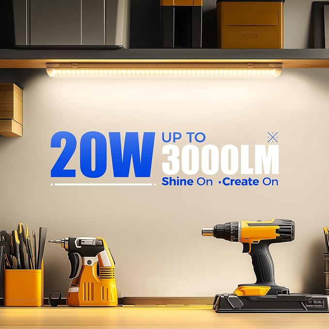 Barrina LED Shop Light 2FT, 20W 3000LM 3000K, V Shape Integrated T8 LED Lighting - Image 2