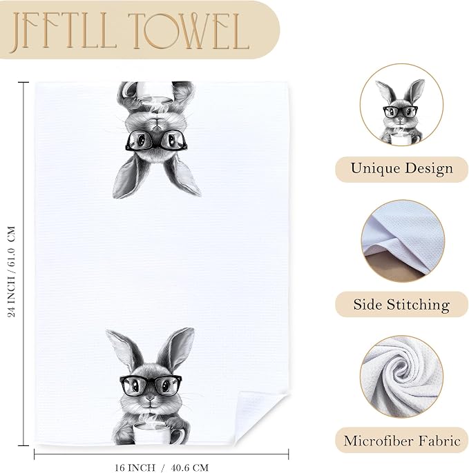 Funny Bunny Kitchen Dish Towels, Gifts - Image 7