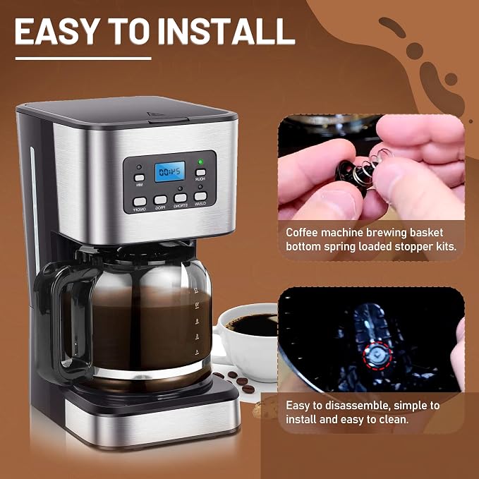 Coffee Replacement Brew Basket Spring Loaded Stopper Kits - Image 6