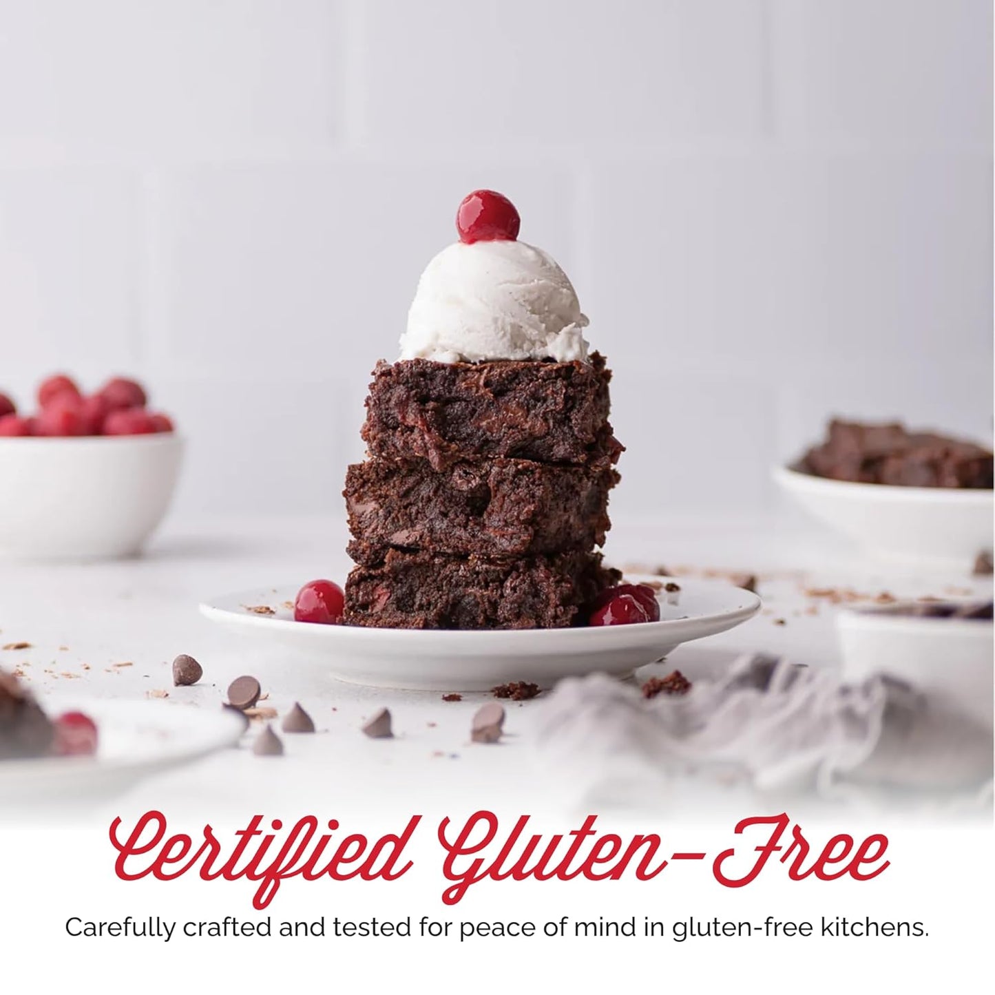 Otto's Naturals Grain-Free Classic Brownie Mix, 11.1 Oz., 6 Pack, Top 9 Allergen-Free, Organic Cassava Flour, Gluten Free, Non-GMO, Vegan, Plant-Based