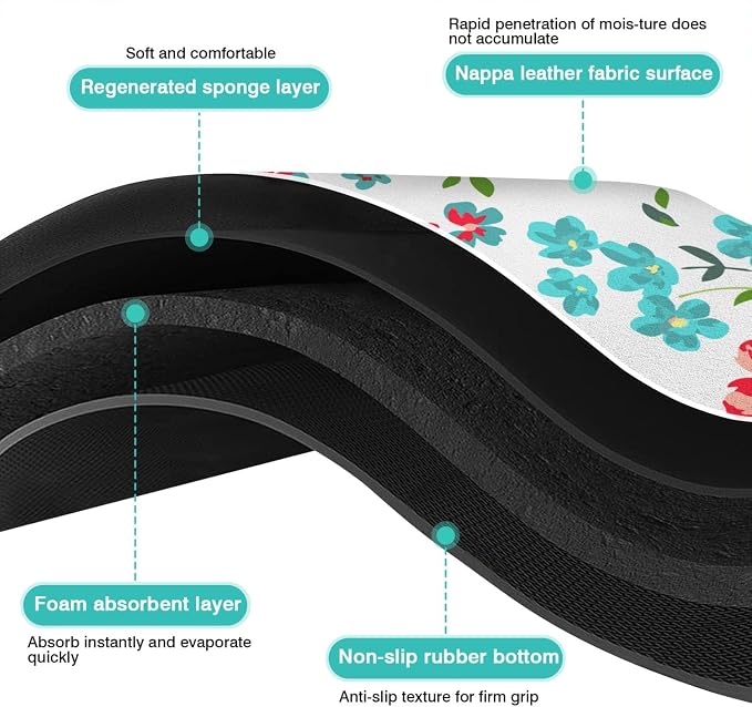 Coffee Bar Mat Accessories for Countertop Absorbent Hide Stain Rubber Backed - Image 6