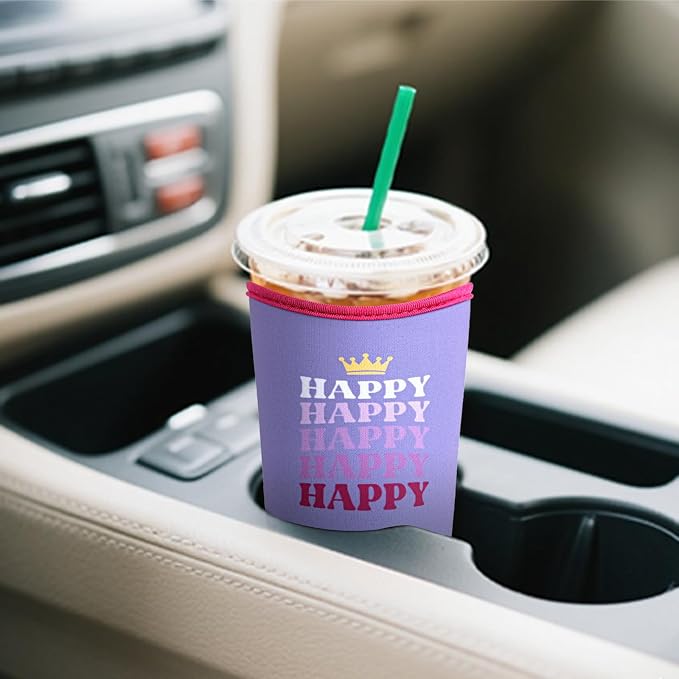 HEYSKAY Insulated Coffee Cup Sleeves Reusable Neoprene Iced Coffee Sleeve - Image 6