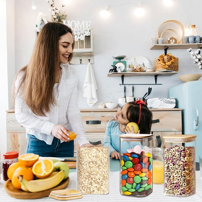 1.6 Qt Square Glass Storage Containers - Image 5