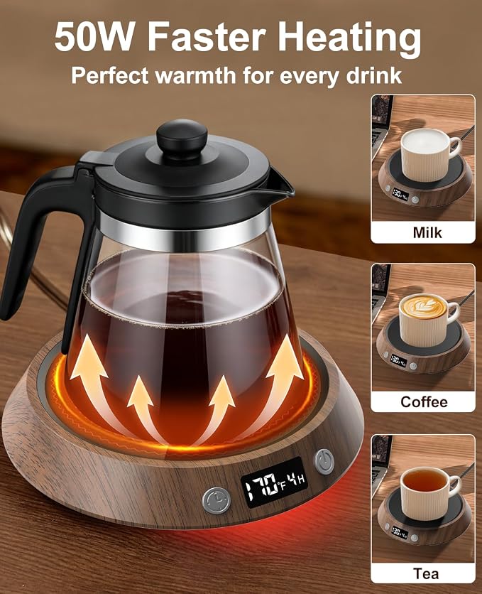 Kepwam Coffee Mug Warmer - 50W Electric Coffee Warmer - Image 5