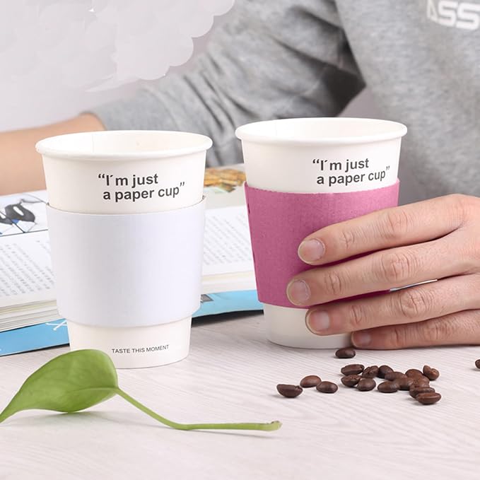 EchoDone 8 oz Disposable Coffee Cup Sleeves - Image 4